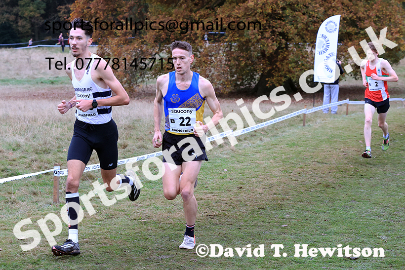 Senior Mens 2024 National Cross Country Relays, Berry Hill Park, Mansfield.   Photo: David T. Hewitson/Sports for All Pics